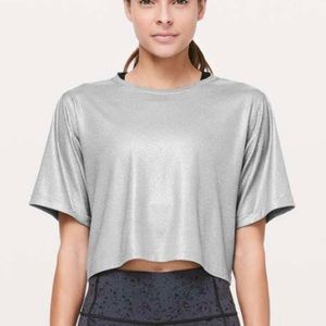 Lululemon soul cycle cropped shirt size 4